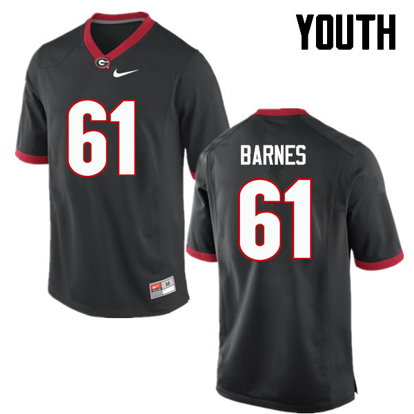 Georgia Bulldogs Youth Chris Barnes #61 Black Stitched College UGA Football Jersey 23FO013BF